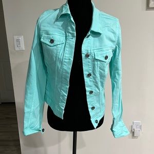 Vince Camuto Turquoise Denim Jacket